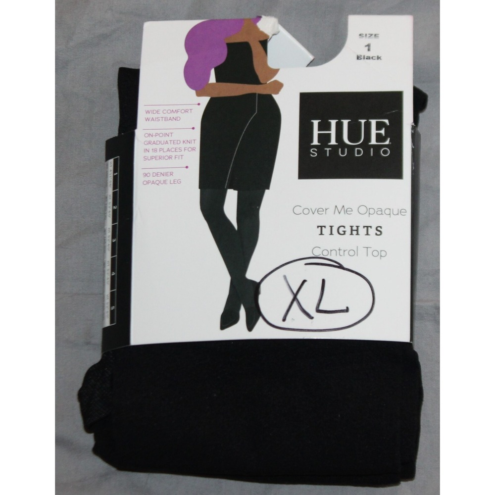 Hue Studio Women's Control Top Tights Size 1 NEW